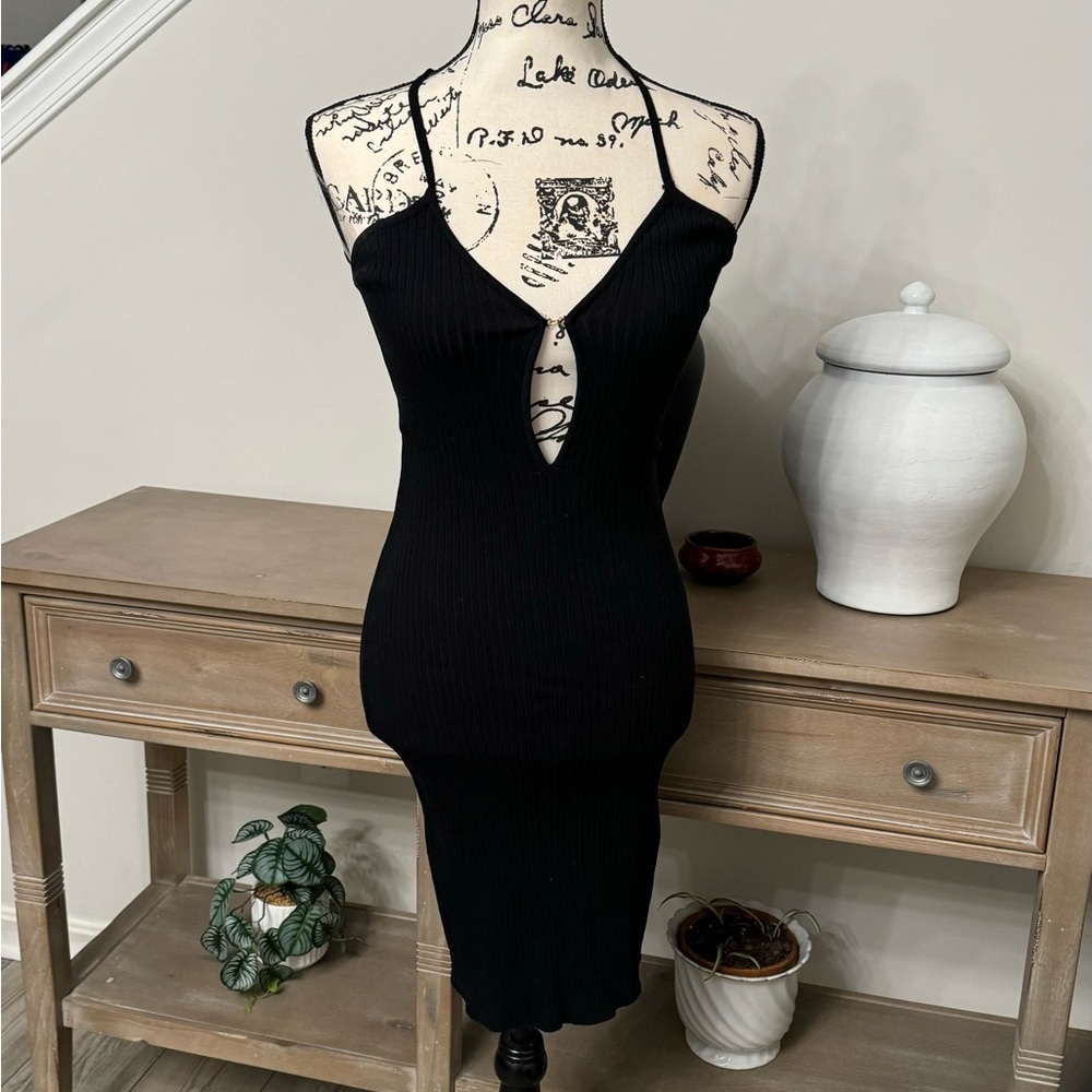 HERE COLLECTION Black And Gold Dress